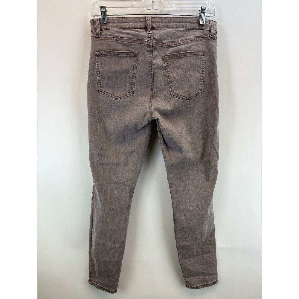 Pistola Womens Size 30 Gray Brown Ribbed Knee Skinny Jeans - Picture 4 of 7